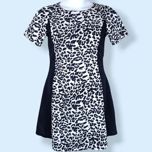 Blue Cheetah Print Dress